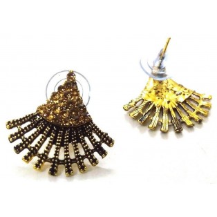 Golden Oxidized Earring Ethnic Imitation Jhumka Jhumki Jewelry Dangle Drop EA391